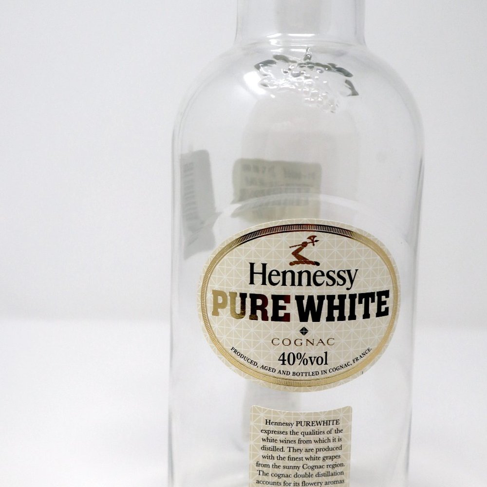 Hennessy Pure White Cognac Bottle Rare e70cl Empty With Original Top And Tags
